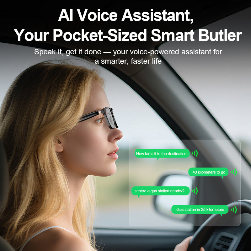 AI Smart Translation Bluetooth Glasses – Photochromic Wireless Audio